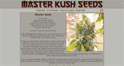 Desktop Screenshot of masterkushseeds.com